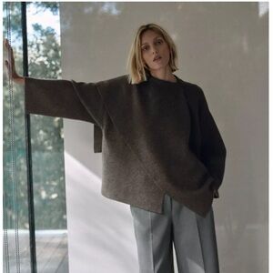 Zara Shawl Collar Knit Cape in size S/M